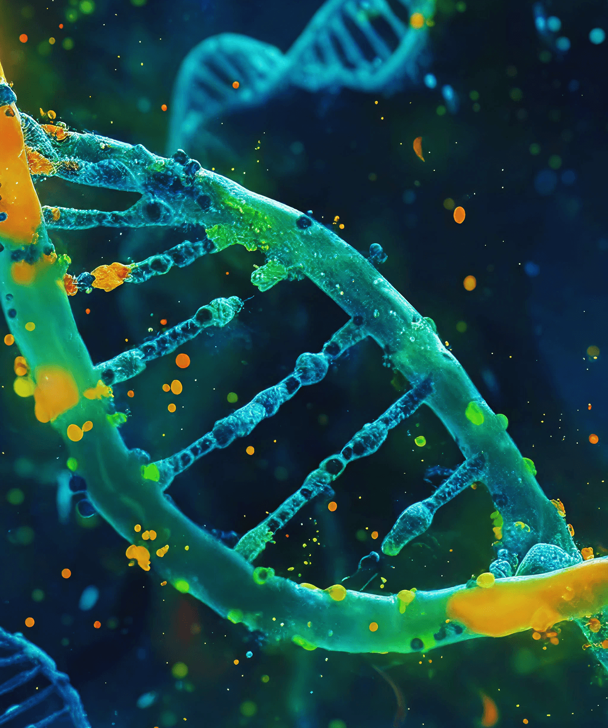 3D Render of a DNA Helix